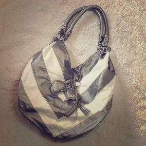 DONATING SOON Striped/Chevron Hobo Style Bag
